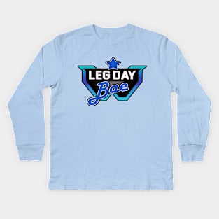 LEG DAY Bae Kids Long Sleeve T-Shirt